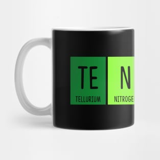 Tennis Chemistry Periodic Table Element Science Pun Mug